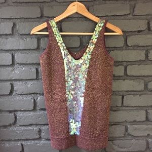 Sequins vintage tank.